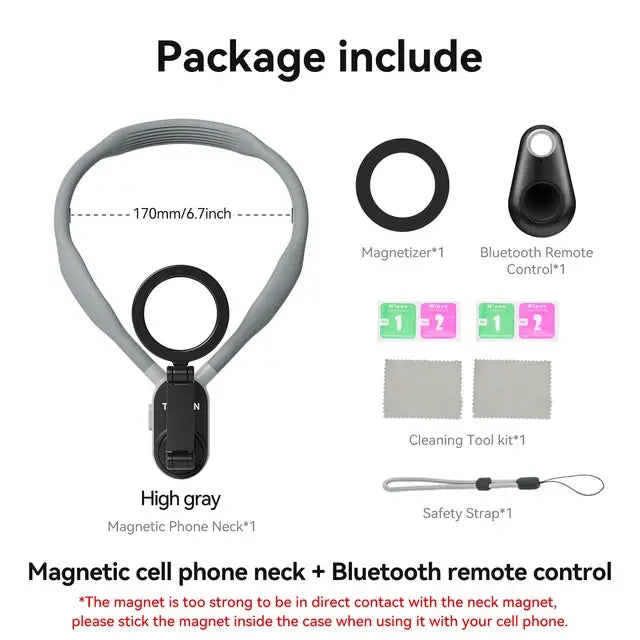 Magnetic Neck Mount For Phone Accessory